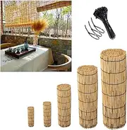 Natural Handmade Peeled Fence Reed -Reed Screening-Bamboo Fencing-Patio Fence-Easy Assembly-1.6-6 feet Width-Customized