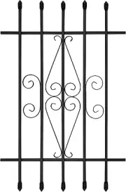 Spear Point Window Bar Guard (24 X 36, Black)