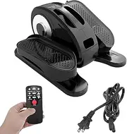 Electric Foot Pedal Trainer, Under-Stage Elliptical Adult Foot Stepper, 12 Adjustable Speed, Elliptical Machine Trainer with Remote Control, Suitable for The Elderly Adult Sports and Fitness