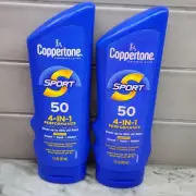 2 Pack Coppertone Sport 4-In-1 Performance Sunscreen SPF 50, 7 oz Each 5/2025