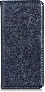 [YukeTop] Case for Motorola Edge 30 Fusion, PU Leather Flip Folio Wallet Cover, with Card Slots, Case Cover for Motorola Edge 30 Fusion.(Blue)