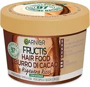 Garnier Fructis Hair Food Cocoa Butter Regeneration, Dry Hair Mask, Curls, 97% Natural Ingredients, Silicone Free 390ml