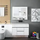 Bathroom Mirror Storage Cabinet Medicine Makeup Shelf Cupboard Wall Mounted