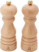 Peugeot Salt and Pepper Duo Set Salt and Pepper Set, Natural, 810076