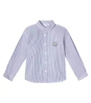 [Bonpoint] Bonpoint Striped cotton shirt Y 14 black