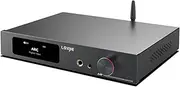 LOXJIE A40 Audio Power Amplifier and Ear Amplifier All-in-One Machine, MA5332MS Chip NJW194, Vinyl Phonograph Input, EQ Mode, 5 Filters Available, Bass Output, Bluetooth 5.1, with Remote Control