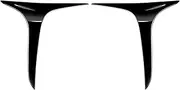 Compatible for Toyota Yaris Cross 2020 2021 2022 Car Front Fog Lights Lamp Strips Trim Cover Sticker Car Styling Bright Black