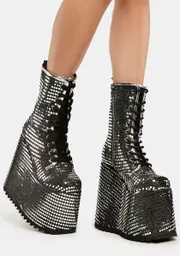 [Club Exx] Disco Fusion Platform Boots