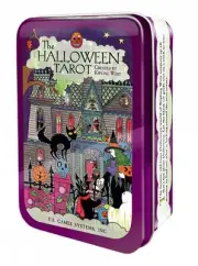 The Halloween Tarot In A Tin by Kipling West (English) Cards Book