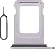 Risidamoy for iPhone 14 Plus Purple SIM Card Tray Adapter Part for iPhone 14 Card Holder Single SIM Version 14Plus Card Slot Replacement with SIM Ejector A2632 A2885 A2886 A2887 A2896