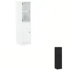 Highboard with Glass Door Storage Cabinet Cupboard Living Room Hallway vidaXL