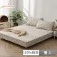 【HOYACASA】100%精梳棉床包枕套三件組-花晨月夕(雙人)