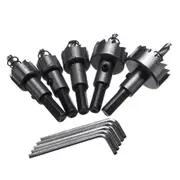 5Pcs Hole Sawtooth Hss Hole Saw Cutter Drill Bit Set 16/18.5/20/25/30Mm With Plastic Box