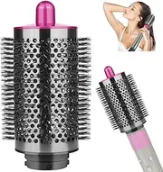 AFDD Large Round Volumizing Brush for Dyson Airwrap, Big Round Brush Attachment Compatible with Airwrap HS01/HS05, for All Hair Type(Rose)