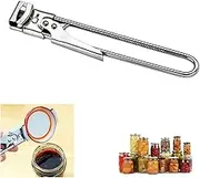 2023 New Jar Opener for Weak Hands, Adjustable Stainless Steel Can Opener, Jar Gripper Tight Lid Opener, Kitchen Gadgets, Easy Jar Opener for the Elderly and Children (A1-1PCS-Standard Model)