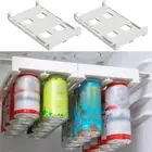 Double-row Soda Storage Rack Hanging Slide Under Shelf Pantry