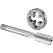 1/2"-32 UN Tap and Die Set, 1/2 x 32 UN Machine Thread Tap and Round Die Righ...