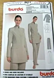 BURDA SEWING PATTERN NO. 8877 LADIES SLACK SUIT SIZE 10-20 NEW
