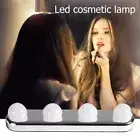 For Mirror Vanity Make Up Mirror 4LED Light Bulbs Make Up Lights Wall Mounted