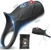 Vibrating Penis Sleeve Cock Ring, Couples Adult Sex Toys for Men Women, Pleasure Penis Ring Vibrator Penis Extender for Penis Testicles G Spot Stimulation, Male Couple Sex Toy Erection Sex