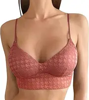 [Generic] V Neck Bra for Female Women Padded Bralettes Sports Bras For Pack V Neck Bando Bra For Women Girls Top Vest