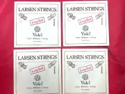 4 x 100% Authentic Larsen Viola A Strings 4/4 Regular Version Loop