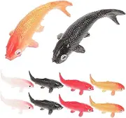 10pcs Doll House Model Mini Dolls Mini Goldfish Figurines Miniature Figures Fish for Mini Fish Figures Bulk Animal Fish Figurine Fish Animals Tiny Fish Plastic