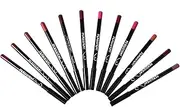 Lipliner Pencil Set - Finish Lip Liners, Matte Lip Colors | Waterproof Matte Lip Kit, Women Cosmetic 12 Shades Set, Long Lasting Shaping Lip Liner for Girls Salon Travelling Kit, 14cm