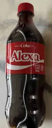 Share A Coke with Alexa 2025 Personalized Gift Coca Cola Bottle 20oz