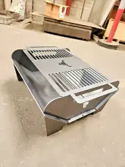 Collapsible Steel Firepit + Grill 4mm thick steel, Aussie made with Aussie Steel
