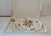 Nikko Orchard 11" Cake Plate and Server Hostess Plate Japan NEW - A7