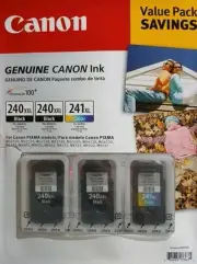 Genuine Canon Ink Cartridges, 2PG-240XXL Black X2 & CL-241XL Color X 1