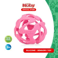 在飛比找蝦皮購物優惠-Nuby Baby Tuggy Ball 矽膠牙膠玩具