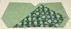 St. Patrick's Day Table Runner Gold Glitter Shamrock Green Plaid Swirl 38"L 15”W