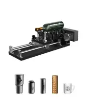 OMTech Laser Rotary Attachment with Nema 23 2-Phase Stepper Motor for 50W 60W...