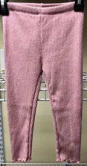 Old Navy Toddler Girls Pink Paradigm Dusty Rose Ribbed Leggings Size 2T New