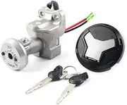 Ignition Switch for NMAX 155 2015-2019 2016 2017 2018 Motorcycle Ignition Switch Lock Fuel Gas Cap Cover Set Motorcycle Ignition Switch Lock