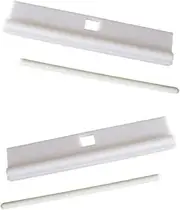 DIY Adjustable Vertical Blind Hanger 3.5” (89mm) Replacement White Hangers for Slats Louvre First blinds Vertical Blind Accessories Slats Spare Parts Bottom Weights Slats Pack of 10.