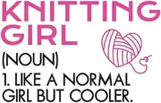 knitting girl Knitting notebook |: sketchbook with 120 pages lined, notebook lined, notebook ruled, Notebook, drawing book, 120 pages softcover (6x9 inch)