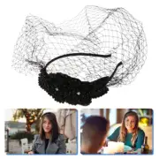 Veil Hats Womens Headbands Bride Funeral Retro Hair Accessories Headdress Mesh