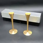 MidCentury Candlestick Holder Arthur Salm AS Solingen Germany 6" Set Of 2