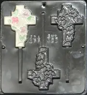 Cross Pop Lollipop Chocolate Candy Mold Religious 421 NEW
