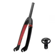 IKON BMX Carbon Fiber Fork 20" Mini-Junior 1" (Black/Red)