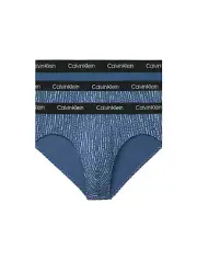Calvin Klein Men's Cotton Stretch 3-Pack Hip Brief Navy Size Small