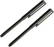 NarwhalCo Set of 2 MICRO Pens (3.3") for Pocket, Wallet, Planner, Purse or Passport (Black)