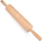 Classic Rolling Pin for Baking, Pastry Pizza 18'' Long Beech Wood Dough Roller