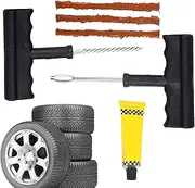 Gihioue Tire Repair Kit - Professional Flat Tire Puncture Repair Kit,Multifunctional Motorcycle Accessories, Quick Fix Automotive Tools for Touring Trucking Camping