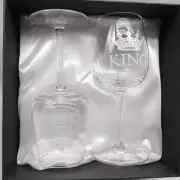 King Queen Wine Glasses Beer Set Of Two Glassware Cups Glass DuVino Engagement
