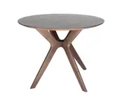 Doreen Collection | Round Wood Dining Table | 100cm - Walnut