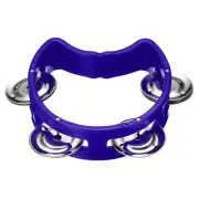 1pcs Tambourine, Jingle Bells Wrist Bells Hand Bell Musical, Blue